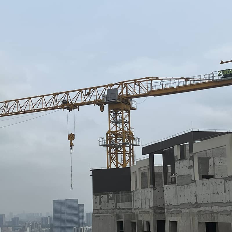 CHINESE TOWER CRANE CONSTRUCTION TOWER CRANE WITH JIB LENGTH OF 75 METERS 16 TONS